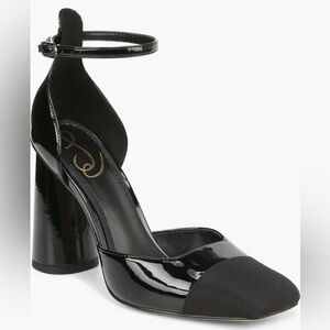 Sam Edelman Cristine Ankle Strap Pumps/ block heels